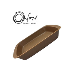 Travessa Refratário 3,25l Tango G Marrom Retangular Oxford