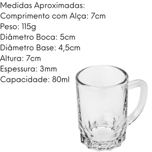 Copo Mini com Alça Hanoi 80ml Lyor