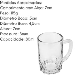 Copo Mini com Alça Hanoi 80ml Lyor