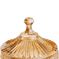 Potiche cristal renaissance âmbar 17 cm Lyor