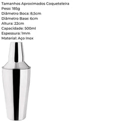 coqueteleira para dinks 500 ml Hercules