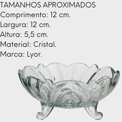 Saboneteira de Cristal Banheiro Lyor