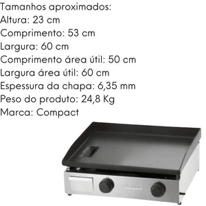 Chapa Bifiteira Slim Compact Compact