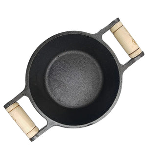 Caçarola N°20 Ferro Fundido Alça Madeira 2,6L Santana