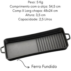 Slim Grill Em Ferro Fundido Santana Santana