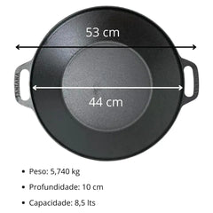 Panela Tacho Santana De Ferro Fundido Disco Arado 44 Santana