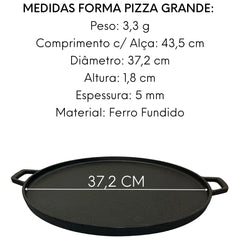 Chapa C/ Alça Redonda Ferro Rustico Santana