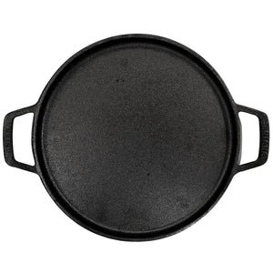 Forma Pizza Ferro Fundido C/ Alça 25cm Servir Porção Santana Santana