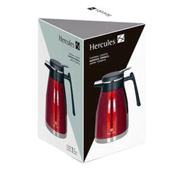 Garrafa Termica 1,5 L Vermelha Aço Inox Hercules Hercules