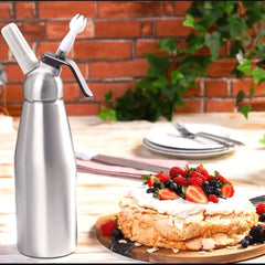 Garrafa Sifão Para Chantilly Em Aluminio 1 Litro Hercules Hercules