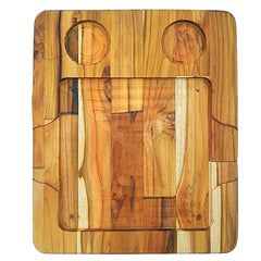 Tabua de Madeira Teca 2 Furos A Gourmet
