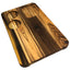 Tabua Madeira Teca Retangular 3 Furo A Gourmet