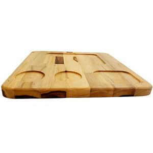 Tabua Madeira Teca Retangular 4 Furo A Gourmet