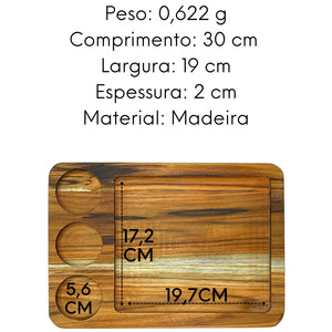 Tabua Porção Pequena 3 Furos A Gourmet