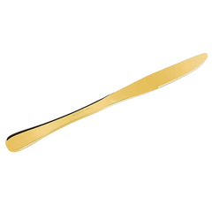 Faca Mesa Elite Cor Ouro 23cm Aço Inox Pesado Gourmet Mix