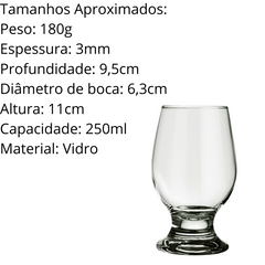 Taça Paulista Para Cerveja 300 ML de Vidro Nadir