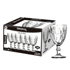Taça Diamante Agua 340 ML de Vidro Original