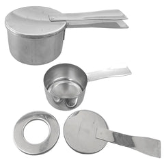 Rechaud Quadrado Em Inox Alissan