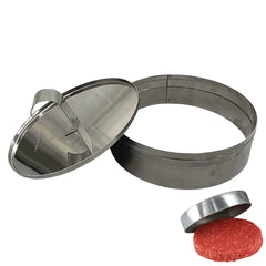 Modelador Redondo Aço Inox P/ Carne Hamburguer 14x4cm Alissan