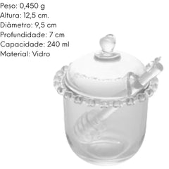 Meleira Coração Lyor C/ Pegador Abelha Lyor