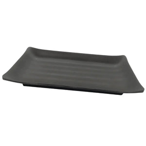 Travessa Retangular Melanina 25 Cm Preto Tóquio Lyor