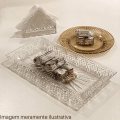 Prato Retangular Em Vidro Dublin Lyor Lyor