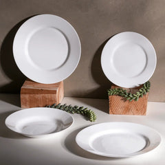 Prato Raso Vidro Opalino 24cm Lyor