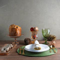 Prato Raso Vidro Opalino 24cm Lyor