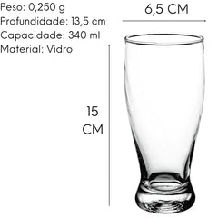 Copo Cerveja Lyor 340ml Tradicional Lyor