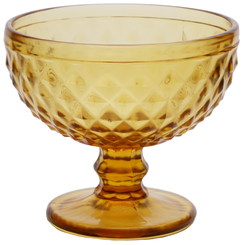 Taça de Sobremesa Bico de Abacaxi Âmbar Lyor