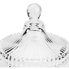 Porta doce cristal pequeno com tampa Lyor