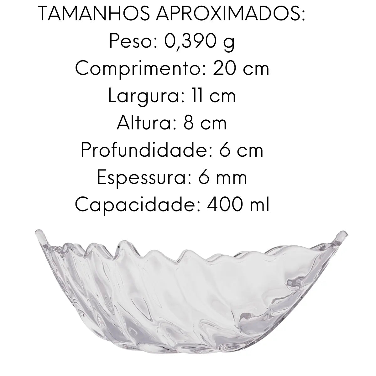 Centro De Mesa Folha Decorada Leaf Vidro 20cm Hotel Lyor