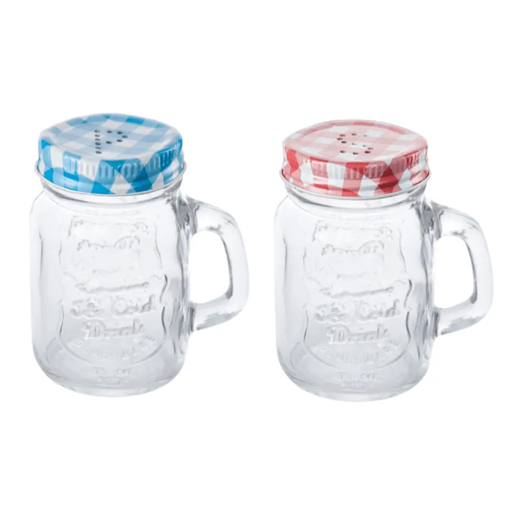 Saleiro Pimenteiro Party Azul e Vermelho 6,5 cm Lyor