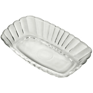 Travessa Waves 15cm Vidro Decorado Sobremesa Lyor