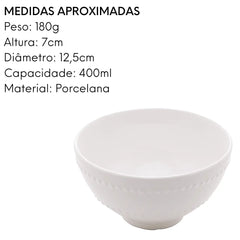 Tigela Bowl De Porcelana Oriental Lyor