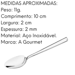 Colher de Café Mykonos em Aço Inox Mykonos