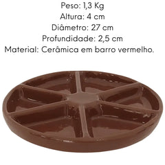 Petisqueira 6 Divisões Em Cerâmica Motta Petisco Porções Motta