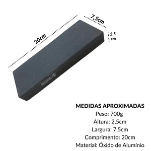 Pedra dupla face Grande p/ afiar mundial Hercules