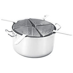 Espagueteira Inox com 4 Divisoes 10 Litros Hercules