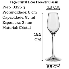 Taça Cristal Forever Classic 95ml Licor Oxford
