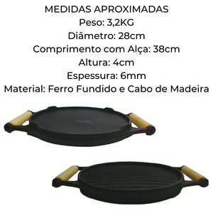 Chapa Duplas Face Redonda Lisa/Frisada RIG
