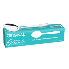 Colher de Sobremesa Oriente em Aço Inox com 15,5 cm. Oriente