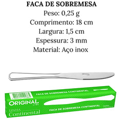 Facas de Sobremesa Continental Continental