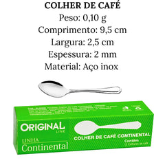 Colher Café Pequena Continental Continental