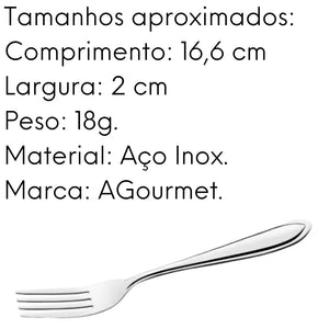 Garfo Sobremesa América Aço Inox América