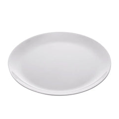 Prato Raso Opalino Vidro Branco 25 Cm Lyor