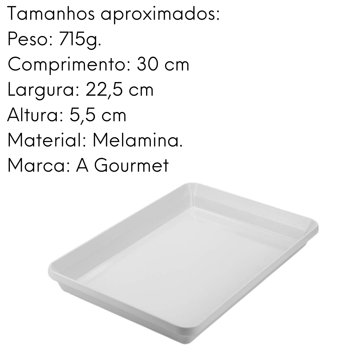 Travessa Funda Melamina Gourmet Mix