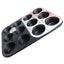 Forma Assadeira Antiaderente Chumbo 12 Muffin Cupcake Pudim Hercules
