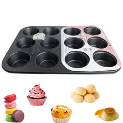 Forma Assadeira Antiaderente Chumbo 12 Muffin Cupcake Pudim Hercules