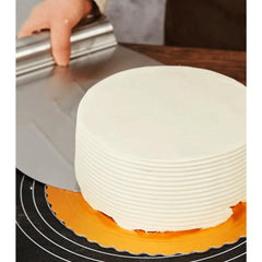 Placa Bolo Pizza Espatula Aço Inox Arredondada Hercules